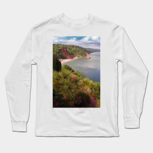 Oddicombe Beach Babbacombe Bay Devon Long Sleeve T-Shirt